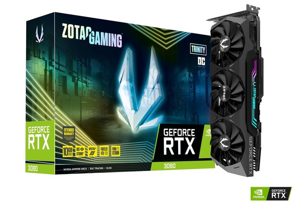 ZOTAC VCX ZT-A30800J-10PLHR GeForce RTX 3080 TRINTY OC LHR 10G GDDR6X 320bit