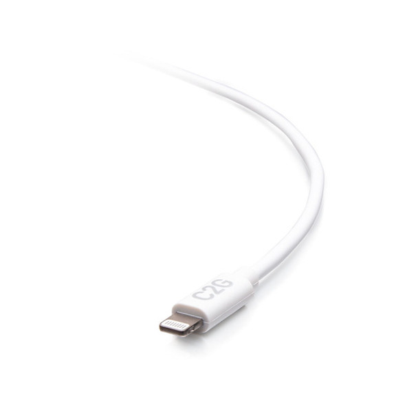 C2G 6ft (1.8m) USB-A Male to Lightning Male Sync and Charging Cable - White C2G29906 757120299066