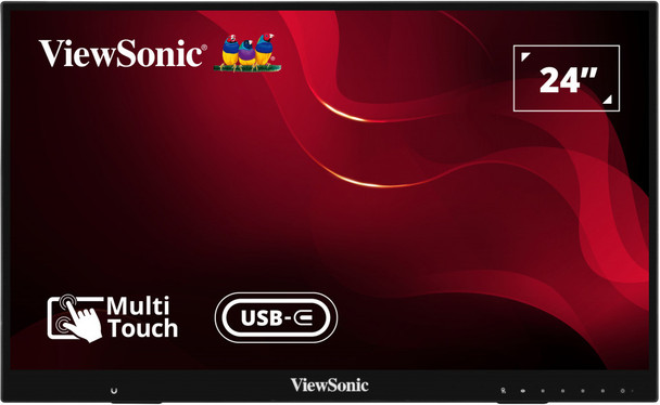 Viewsonic ID2456 computer monitor 60.5 cm (23.8") 1920 x 1080 pixels Full HD LED Touchscreen Table Black ID2456 766907015065