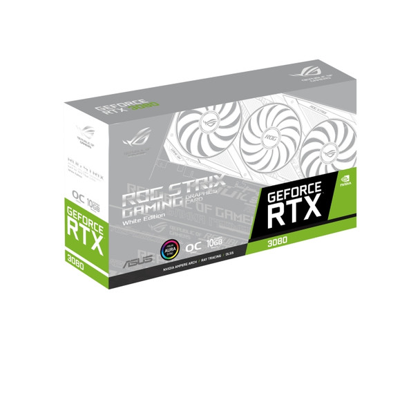 ASUS ROG -STRIX-RTX3080-O10G-WHITE NVIDIA GeForce RTX 3080 10 GB GDDR6X ROG-STRIX-RTX3080-O10G-WH 195553002936