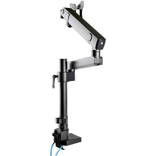 StarTech.com Desk Mount Monitor Arm with 2x USB 3.0 ports - Pole Mount Full Motion Single Arm Monitor Mount for up to 34" VESA Display - Ergonomic Articulating Arm - Desk Clamp/Grommet ARMPIVOT2USB3 065030888349