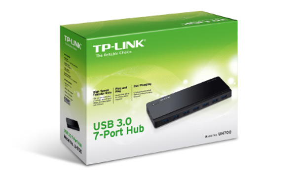 TP-LINK UH700 USB 3.2 Gen 1 (3.1 Gen 1) Micro-B 5000 Mbit/s Black UH700 845973010065