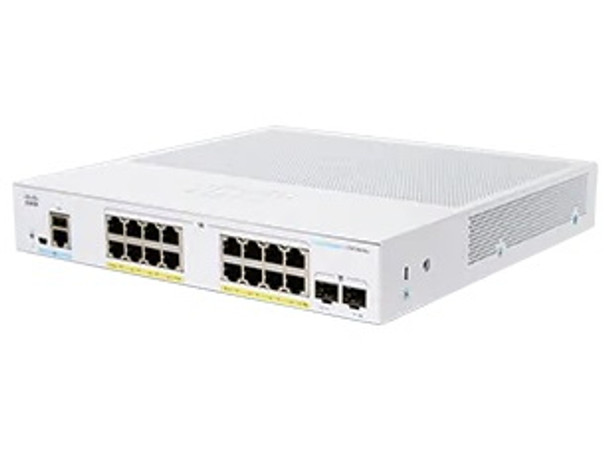 Cisco CBS250 Managed L3 Gigabit Ethernet (10/100/1000) Power over Ethernet (PoE) 1U Black, Grey CBS250-16P-2G-NA 889728296052