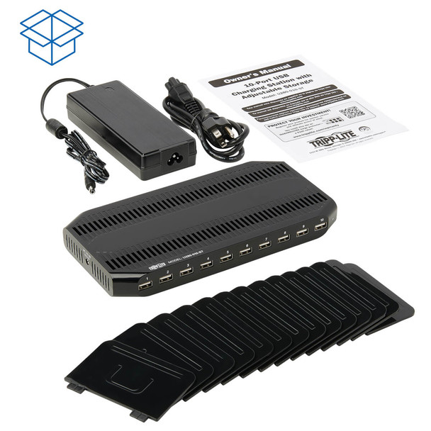 Tripp-Lite Accessory U280-010-ST 10P USB Charging Station 12V 8A 96W USB Output