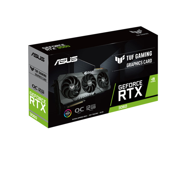 ASUS VCX TUF-RTX3060-O12G-GAMING GeForce RTX 3060 12GB GDDR6 PCIE HDMI DP RTL