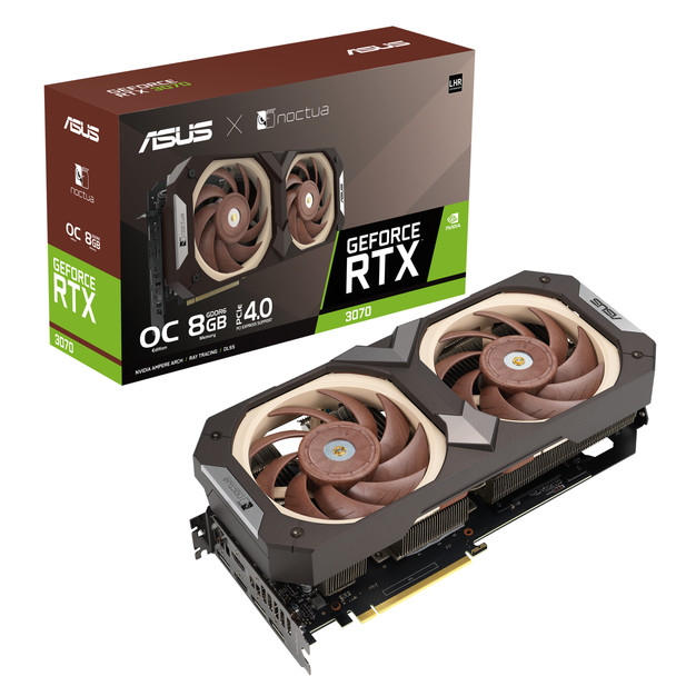 ASUS VCX RTX3070-O8G-NOCTUA GeForce RTX 3070 Noctua OC 8GB GDDR6 256B PCIE
