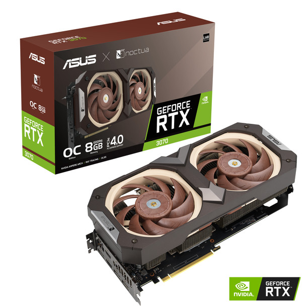 ASUS VCX RTX3070-O8G-NOCTUA GeForce RTX 3070 Noctua OC 8GB GDDR6 256B PCIE