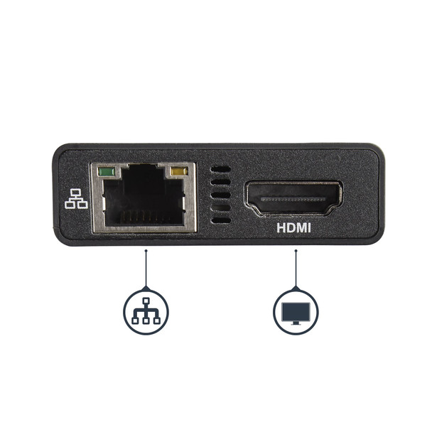 StarTech DKT30CHPD USB-C Multifunction Adapter for Laptops 4K HDMI GbE USB 3.0