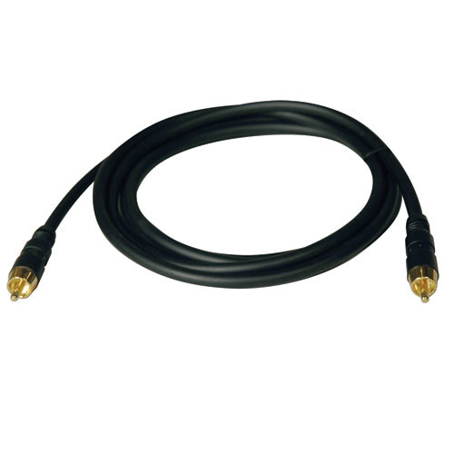 Tripp-Lite CB A060-012 RF Digital Coax Gold Audio Cable (RCA M M) 12 ft Retail