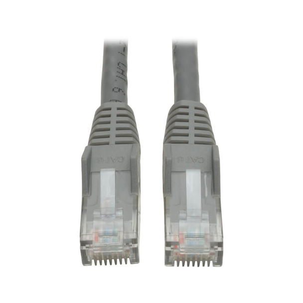 Tripp Lite N201-050-GY 50ft Gray Cat6 Gigabit Snagless Patch Cable Retail