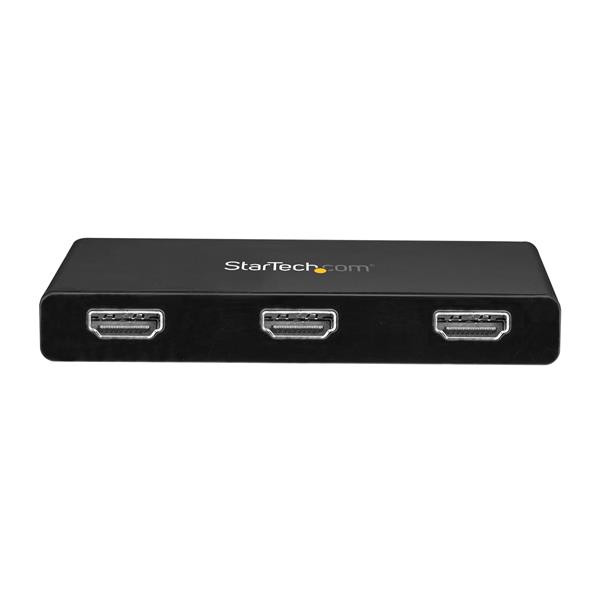 StarTech AC MSTCDP123HD 3-Port MST Hub USB C to HDMI Multi-Monitor Adapter RTL