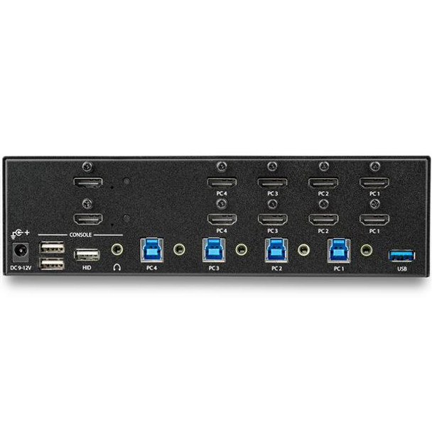 StarTech NT SV431DHD4KU 4 Port HDMI KVM Switch 4K 30Hz Dual Display RTL