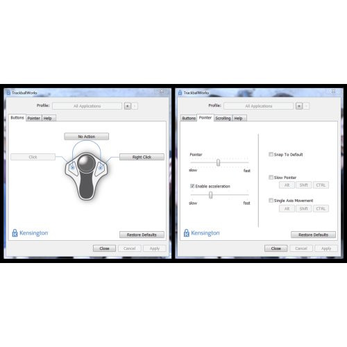 Kensington MC K64327F Wired Orbit× Optical Trackball Retail