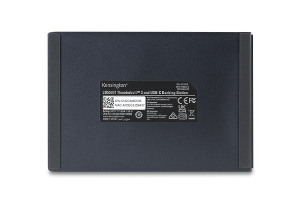 Kensington AC K37010NA SD5560T Thunderbolt3 & USB-C Dual 4K Docking Station