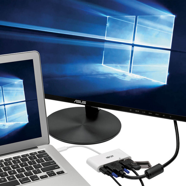 Tripp-Lite AC U444-06N-DGU-C USB-C t DVI ADT w USB-A USB-C PD Thunderbolt3