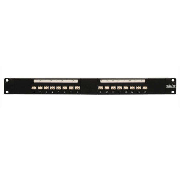 Tripp-Lite AC N490-016-LCLC 16PT Fiber Patch Panel 1U Multimode or Singlemode
