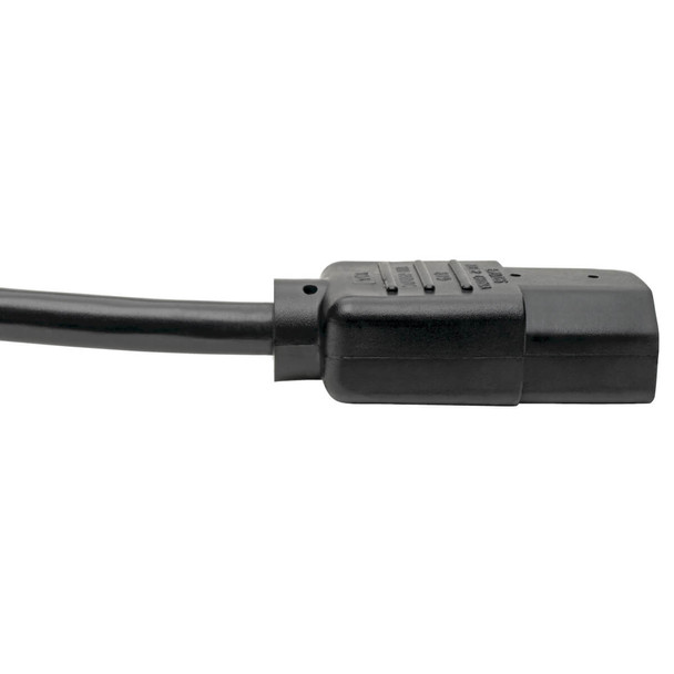 Tripp-Lite Cable P004-006-13A 6ft C14 Male to C13 Female Power Cable Black