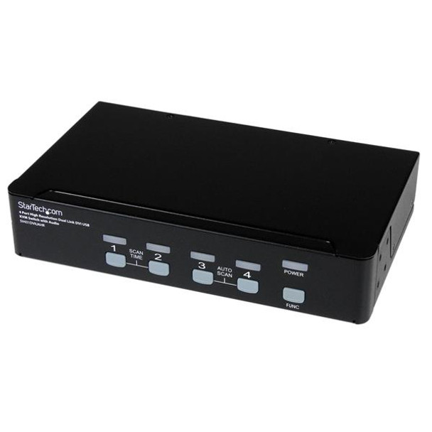 StarTech Network SV431DVIUAHR 4Port USB DVI DualLink KVM Switch with Audio RTL