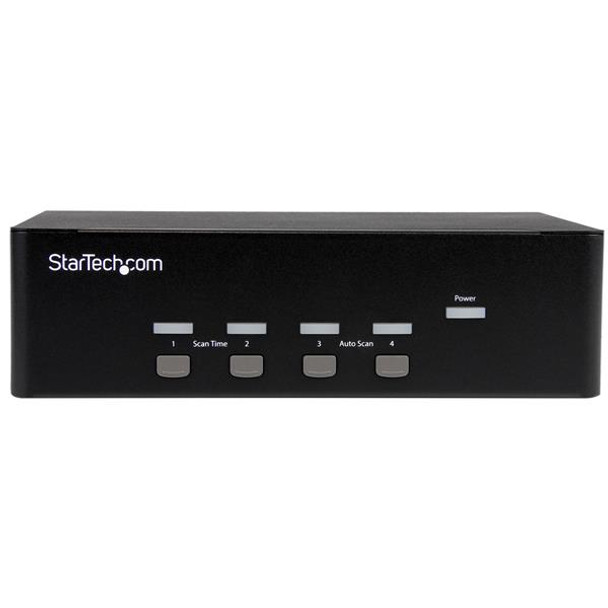 StarTech KVM SV431DVGAU2A 4-Port KVM Switch with Dual VGA USB 2.0 Retail