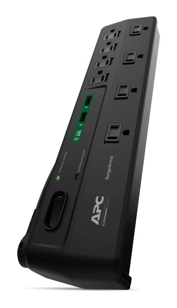 APC Home Office SurgeArrest P8U2 8 Outlets with 2 USB Charging Ports 120V RTL