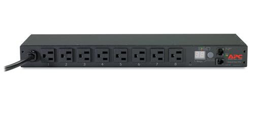 APC PDU AP7800B Rack PDU Metered 1U 15A 100 120V (8) 5-15 Retail