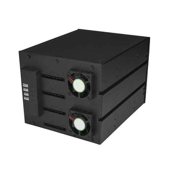 StarTech AC HSB43SATSASB 4 Bay 3.5 SATA SAS Backplane f 3 5.25 Bays Trayless