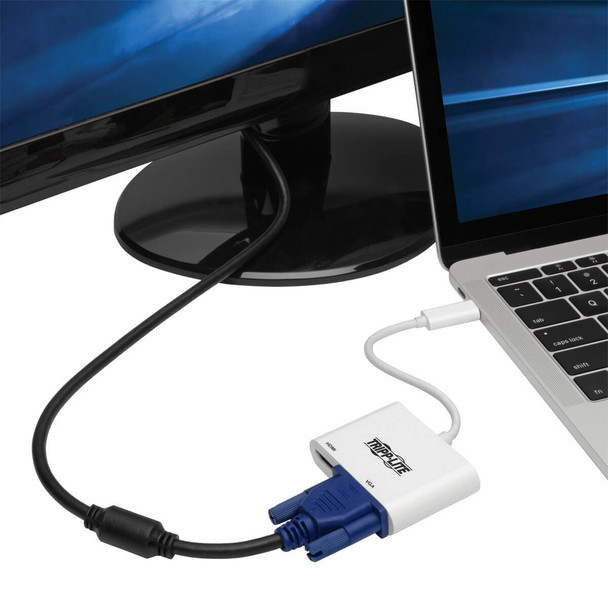 Tripp-Lite AC U444-06N-HV4K USB 3.1 Gen 1 USB-C to HDMI VGA 4K Adapter (M 2xF)