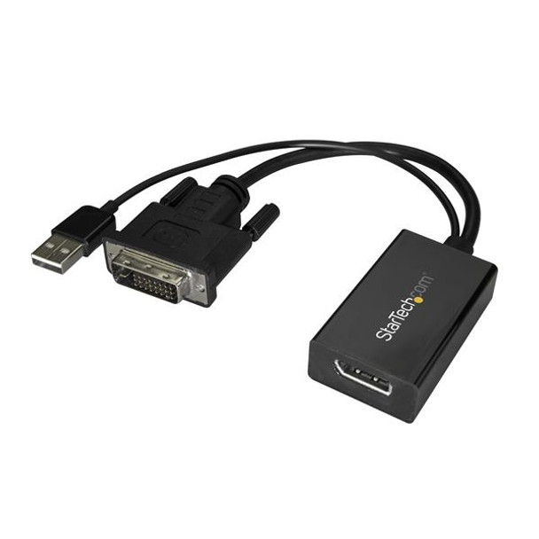 StarTech AC DVI2DP2 1920x1200 DVI to DisplayPort Adapter w USB Power Retail