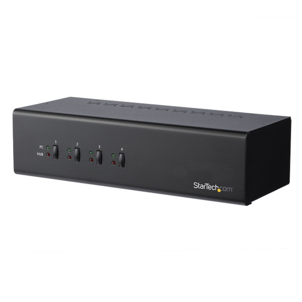 StarTech KVM SV431DL2DU3A 4PT Dual-Monitor Dual-Link DVI KVM SWT w USB3.0 Hub