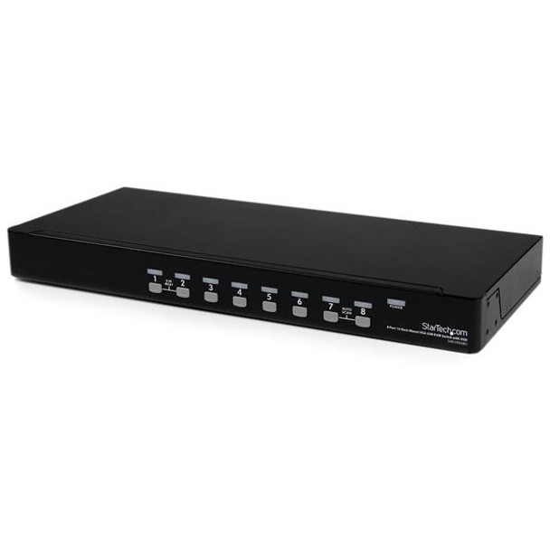 Startech SV831DUSBU 8 Port 1U Rack Mount USB KVM Switch with OSD Retail