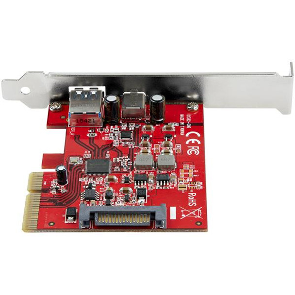 StarTech IO PEXUSB311AC3 2PT 10Gbps USB-A C PCIe Card Host Controller Card ADT
