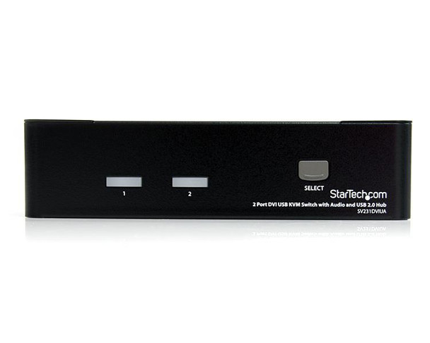 StarTech SV231DVIUA 2 Port DVI USB KVM Switch with Audio and USB 2.0 Hub RTL