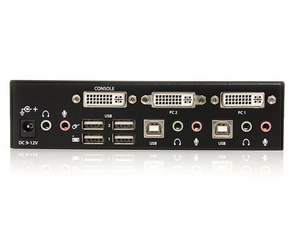 StarTech SV231DVIUA 2 Port DVI USB KVM Switch with Audio and USB 2.0 Hub RTL