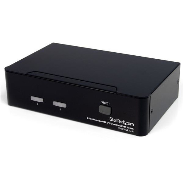 StarTech SV231DVIUAHR 2 Port High Resolution USB DVI Dual Link KVM Switch RTL