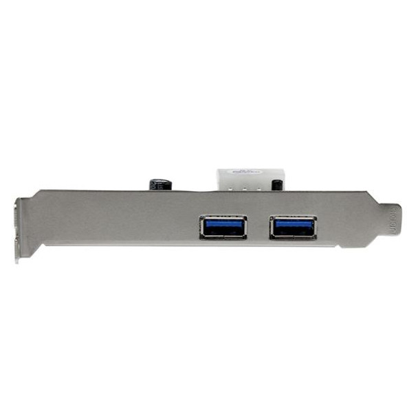 StarTech PEXUSB3S25 2PT PCIE SuperSpeed USB3.0 Card Adapter w UASP LP4 Power