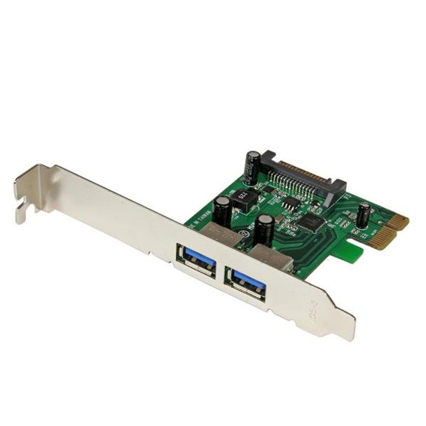 StarTech CC PEXUSB3S24 2Port PCIE USB3.0 Card Adapter w UASP SATA Power Retail