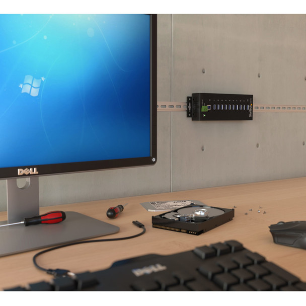 StarTech Accessory ST1030USBM 10PT USB 3.0 Hub ESD & Surge Protection Retail