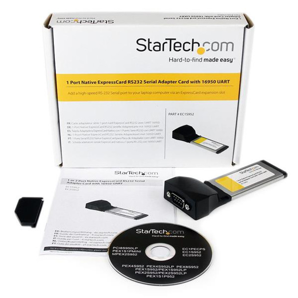 Startech EC1S952 1Port Native ExpressCard RS232 Serial Adapter Card Retail