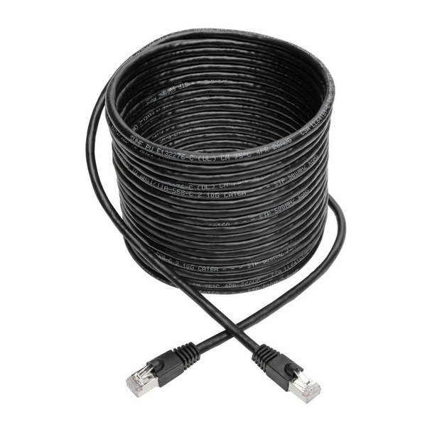 Tripp-Lite CB N262-025-BK 25ft Cat6a 10G Certified Snagless Shielded STP Black