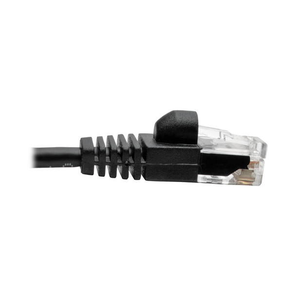 Tripp-Lite CB N261-S02-BK 2ft Cat6a Gigabit Snagless Molded Slim UTP Patch Blk