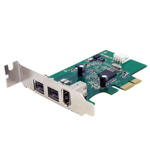 Startech PEX1394B3LP 3 Port 2b 1a Low Profile 1394 PCIE FireWire Card Adapter