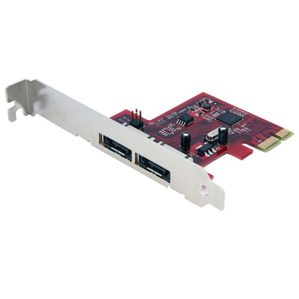 Startech ControllerCard PEXESAT32 2 Port SATA 6 Gbps PCI Express eSATA Retail