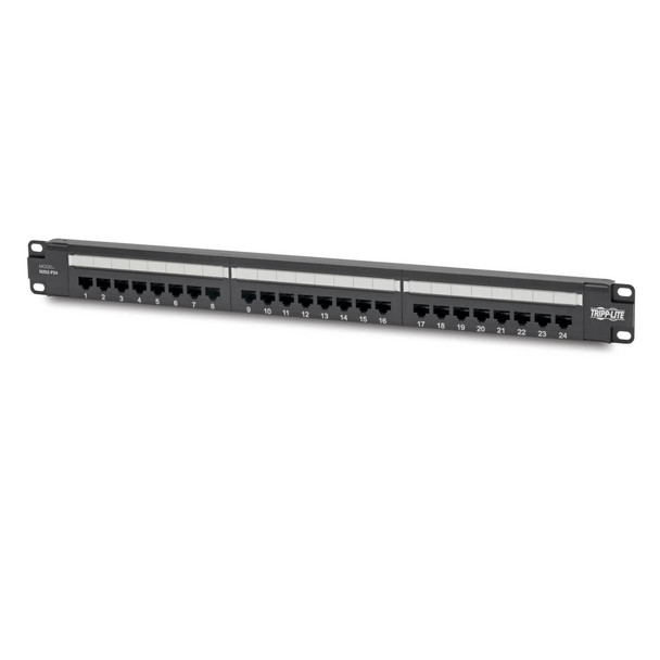 Tripp-Lite AC N252-P24 Cat6 24-Port Patch Panel PoE+ Compliant 110 Krone