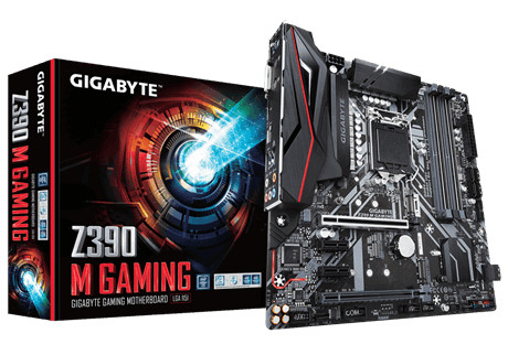 Gigabyte MB Z390 M GAMING Micro ATX I O Shield Retail