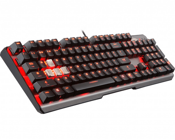 MSI KB Vigor GK60 CR Gaming Keyboard MX Cherry RED Wired USB2.0 Backlight RED