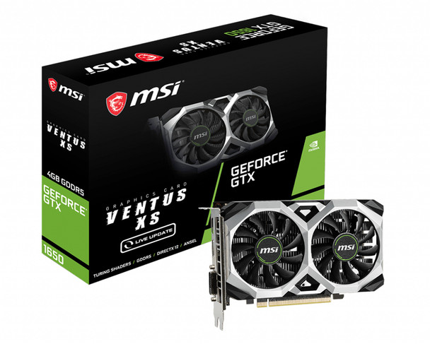 MSI VCX GTX 1650 VENTUS XS 4G OC GeForce GTX 1650 VENTUS XS 4G OC 4GB DR5 128B