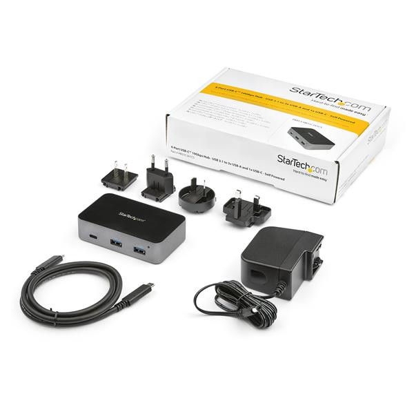 StarTech AC HB31C3A1CS 4Port USB-C Hub 10Gbps 3xUSB-A & 1xUSB-C Powered Retail