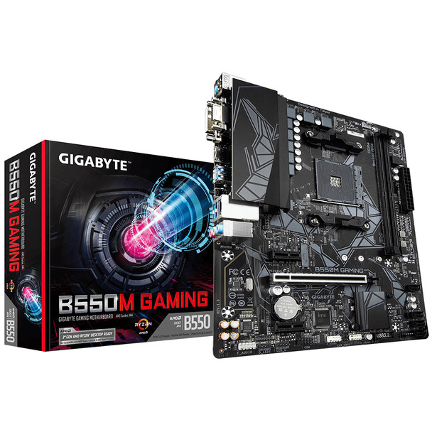 Gigabyte MB B550M GAMING AMD Ryzen AM4 B550 64GB DDR4 PCIE Micro ATX Ratail
