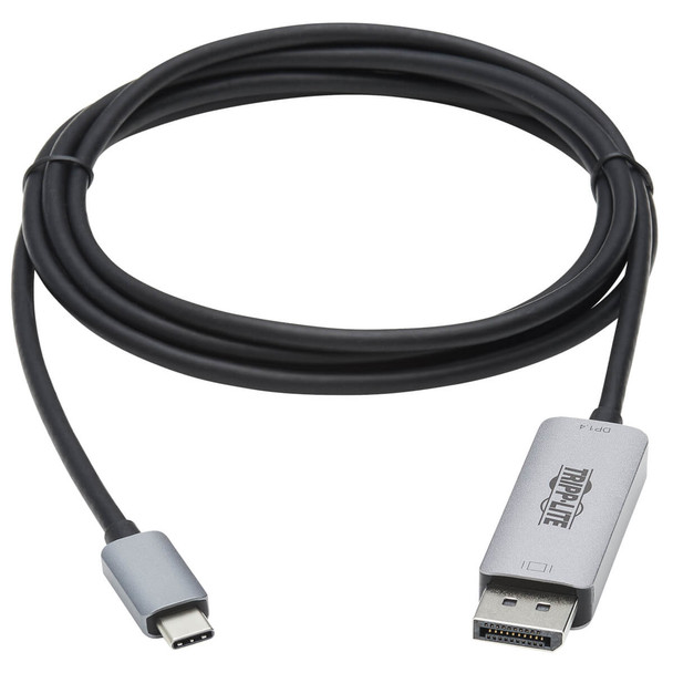 Tripp-Lite Cable U444-003-DP8SE USB-C to DisplayPort 1.4 Adapter Cable 8K UHD M/M DP1.4 Black 3ft. Retail