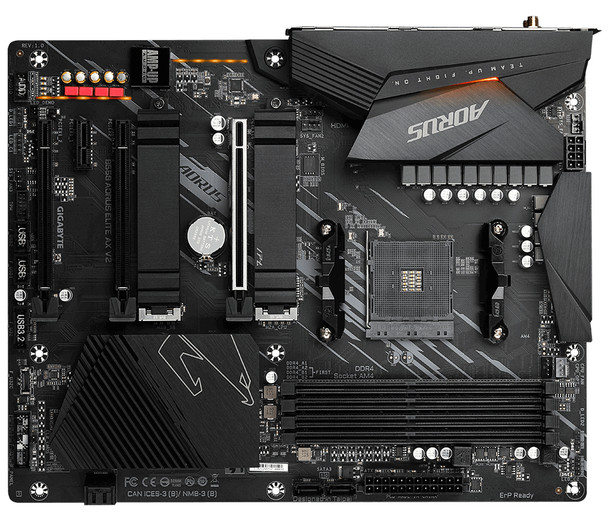 Gigabyte MB B550 AORUS ELITE AX V2 AMD B550 AM4 Ryzen Max128GB DDR4 PCIE ATX